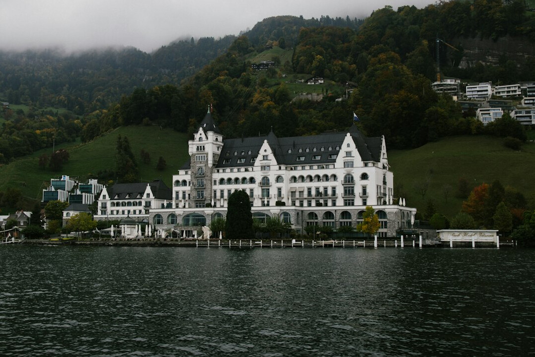 Swiss federal parliament building facade